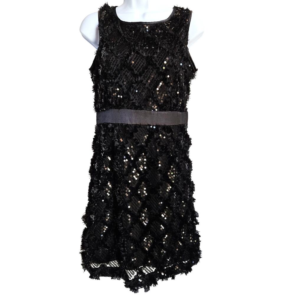Forever 21 Black Sleeveless Sequin‎ Dress Size S Fairygoth Whimsigoth Classic